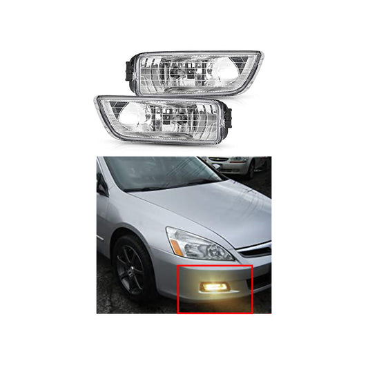 Car Fog Lamp  Universal Fitting Halogen Toyota Corolla 2008-2013 Metal Housing Glass Lens Rainbow Yellow Lens  Hy-113 (China)