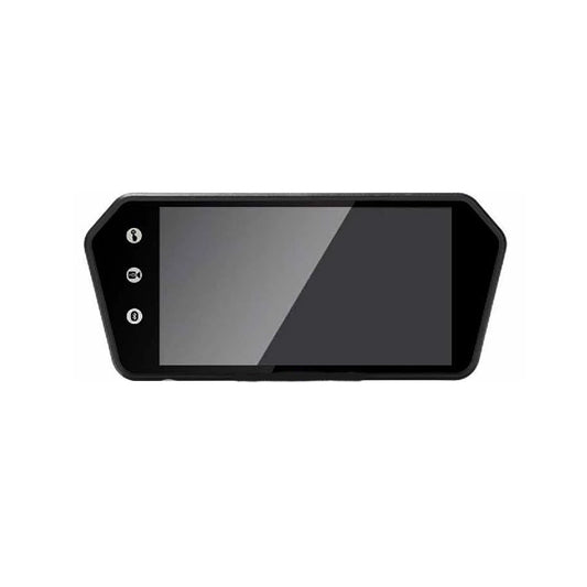 Car Rear View Mp5 Touch Screen Panel With Mirror   Universal Fitting 7" Tft Display  Gorilla Glass   W/Remote Piano Black Panel Colour Box Pack (China)