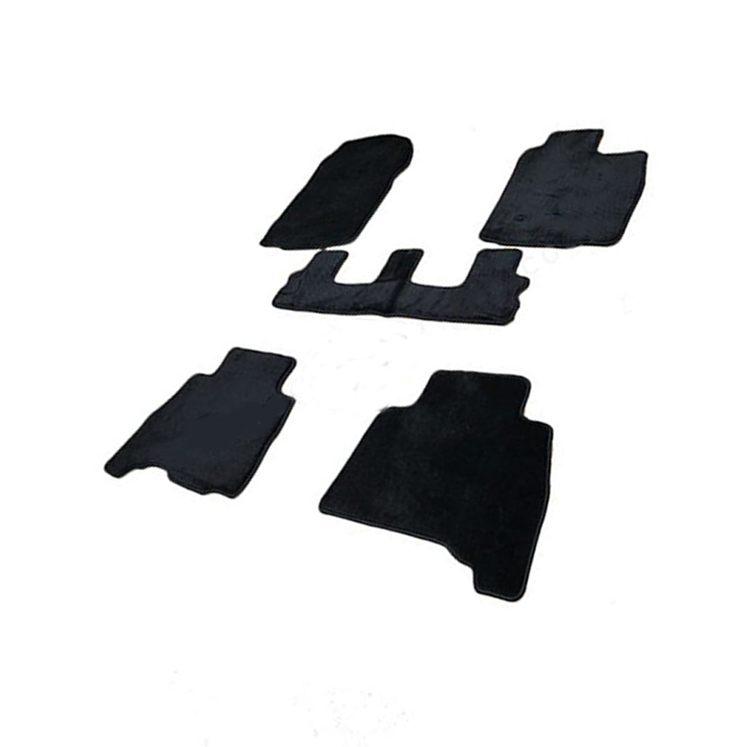 Car Floor Mat Luxury Carpet Material Oem Fitting Toyota Land Cruiser 2016-2021 04 Pcs/Set Black Zipper Bag Pack