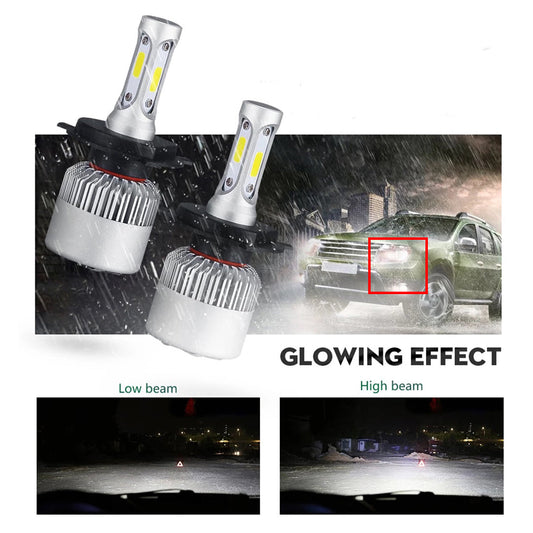 Car Led Head Light Bulbs Kaier Cob H4 Ultra White Colour Box Pack (China) V11 90W