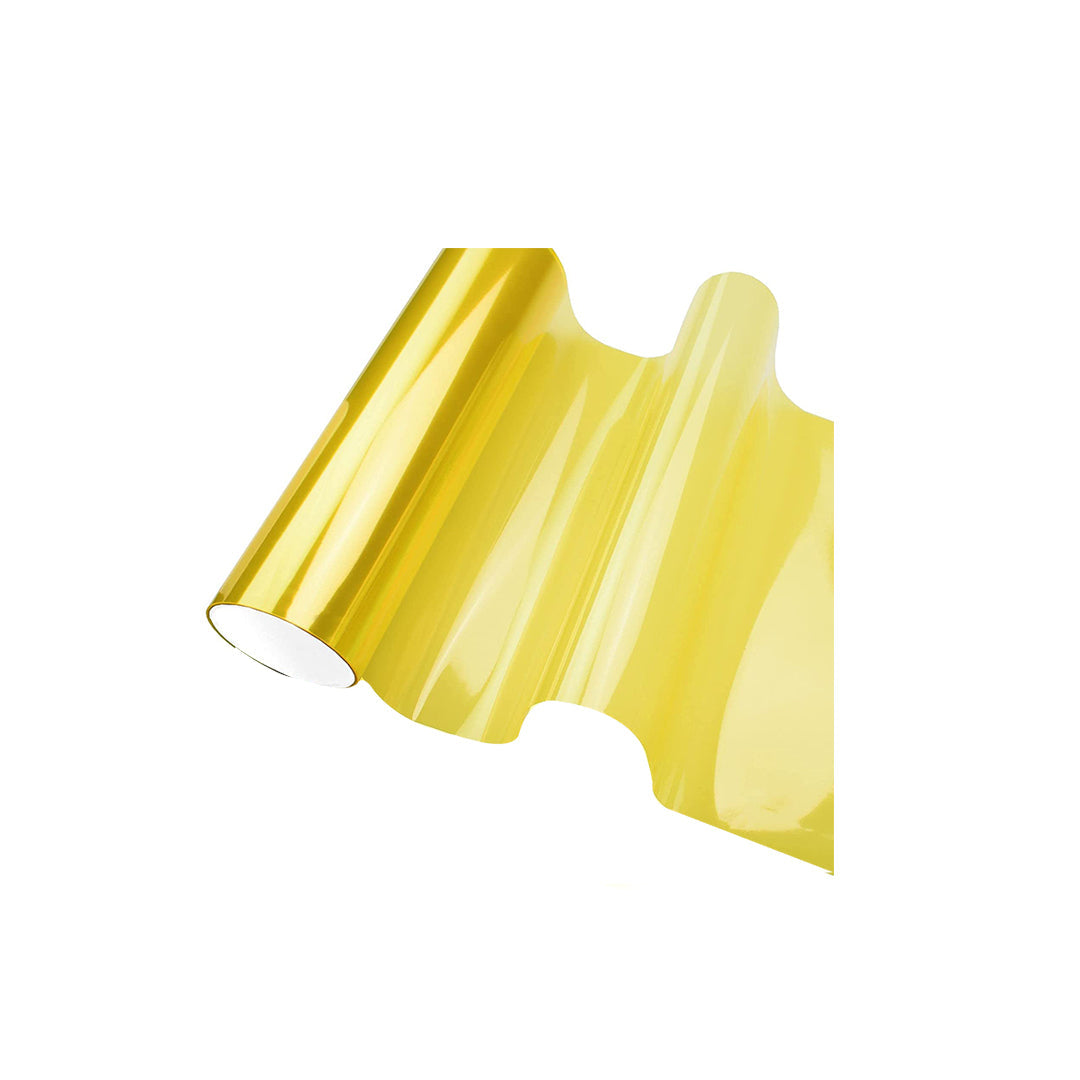 Automotive Self Adhesive Lamp Protective Film For Head And Tail Lamps Yellow Transparent 12" Width Per Sqft (China)