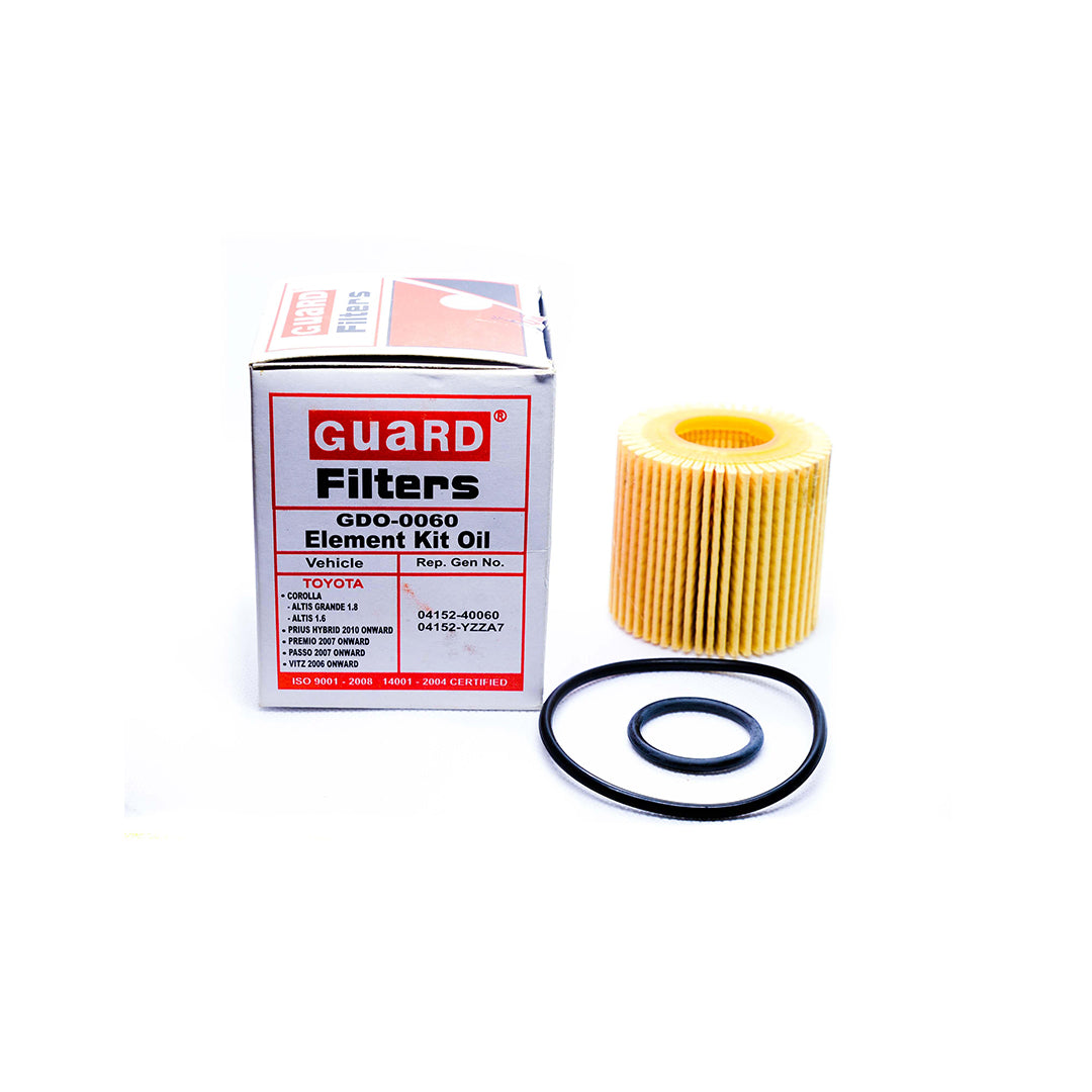 Automotive Oil Filter Guard Genuine Element Type Toyota Passo 2007 For Petrol Engine 1000Cc Colour Box Pack | V P Gdo-0060 (Pakistan)