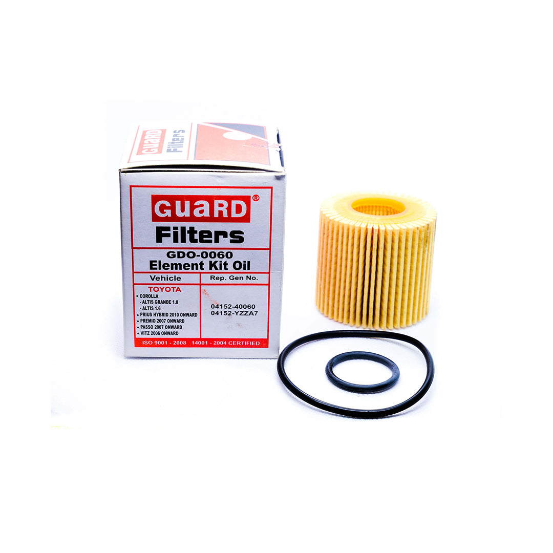Automotive Oil Filter Guard Genuine Element Type Toyota Passo 2016 For Petrol Engine 1000Cc Colour Box Pack | V P Gdo-0060 (Pakistan)