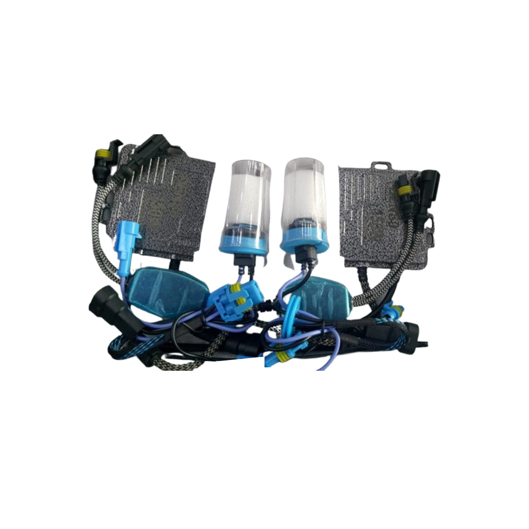 Hid Kit (China) Colour Box Pack H11 6000K Ultra White Xenon Bulbs/Normal Base 200W Premium Quality Denso Slim Ballast