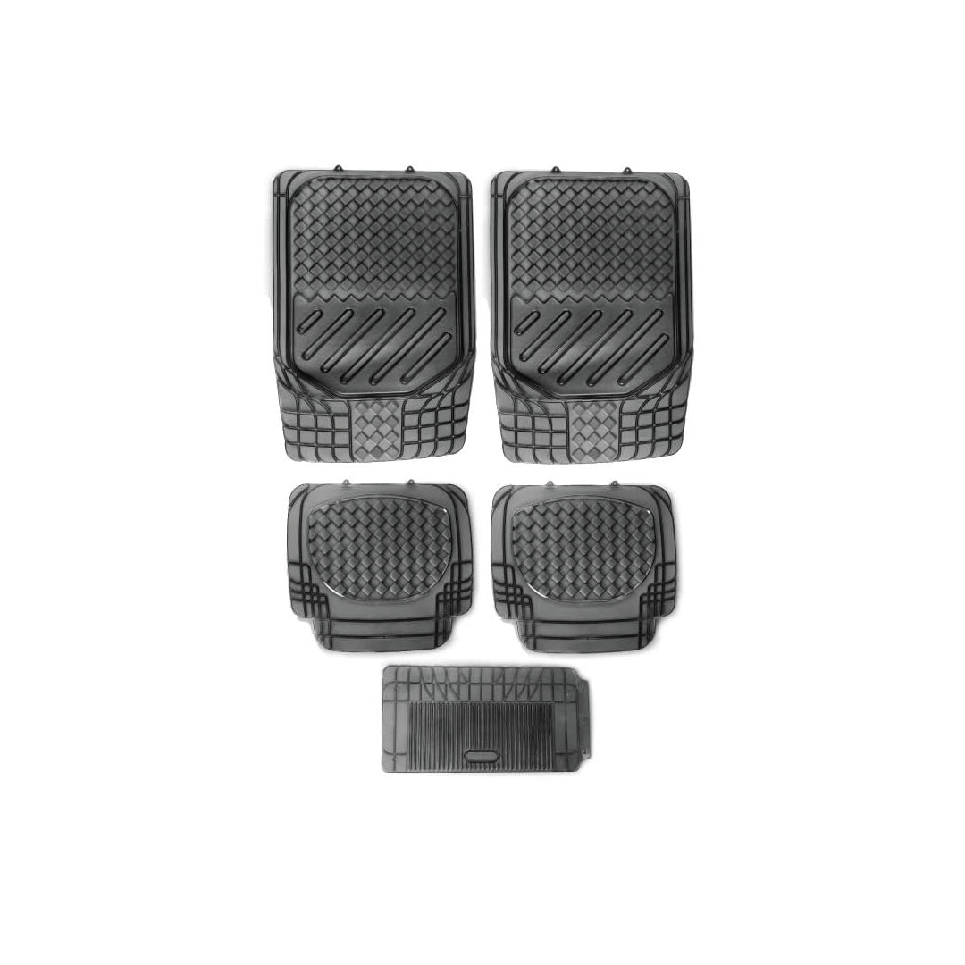 Car Floor Mat Pvc Material Universal Fitting Standard Quality Black Pvc 05 Pcs/Set Poly Bag Pack 888
