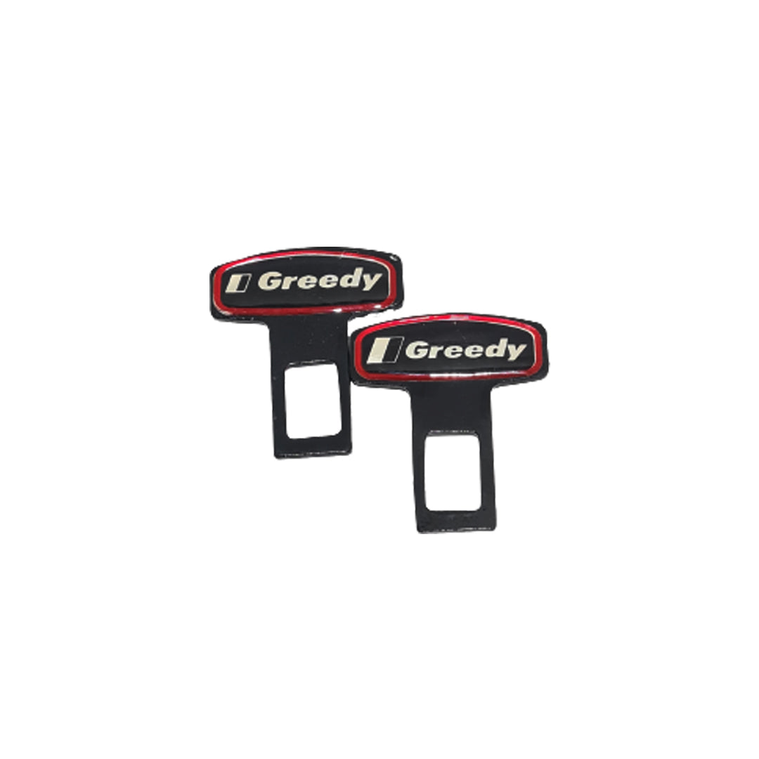 Seat Belt Hook Metal Material Greddy Logo 02 Pcs/Pack  Poly Bag Pack