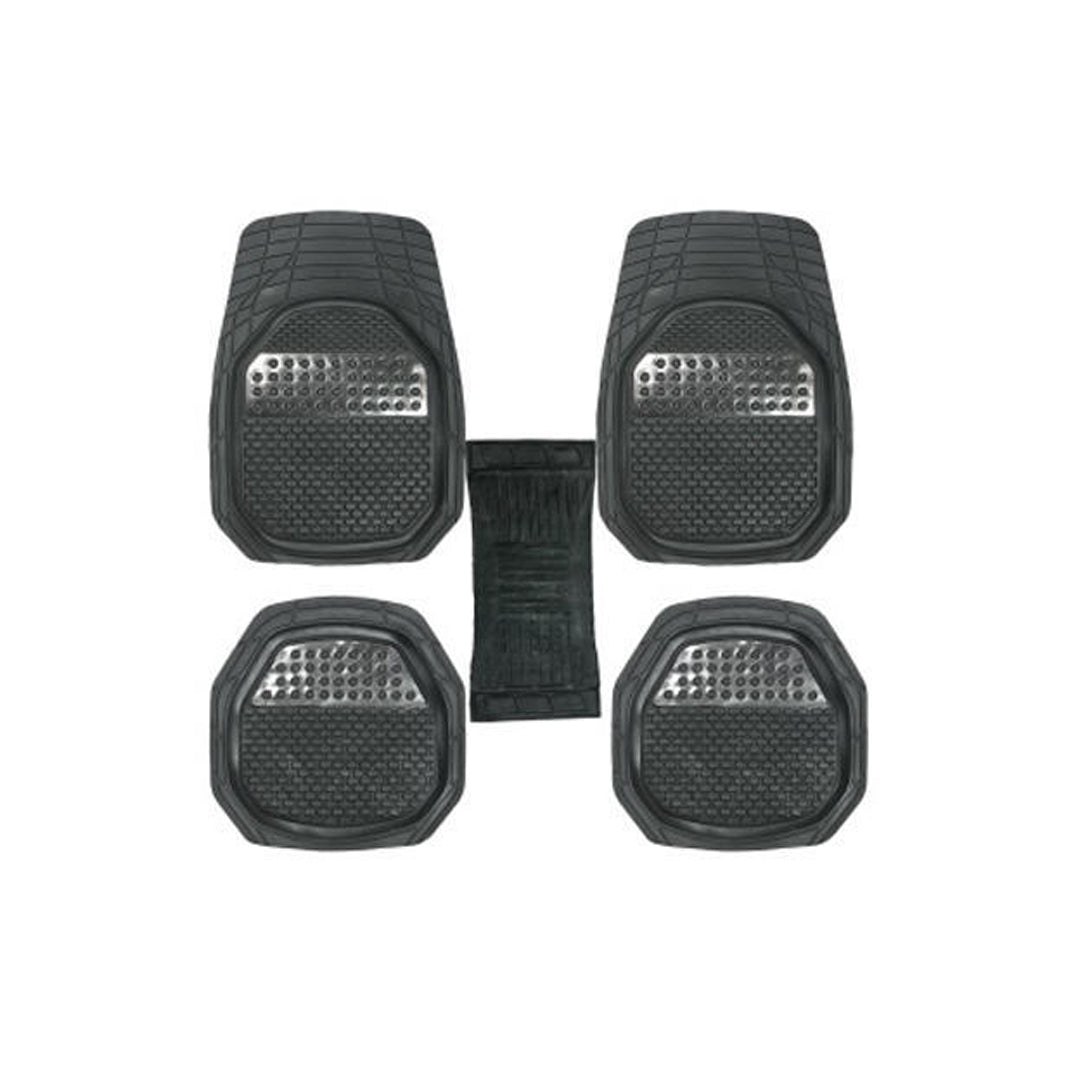 Car Floor Mat Pvc Material Universal Fitting Executive Quality Black Pvc 05 Pcs/Set Poly Bag Pack Toyota Logo
