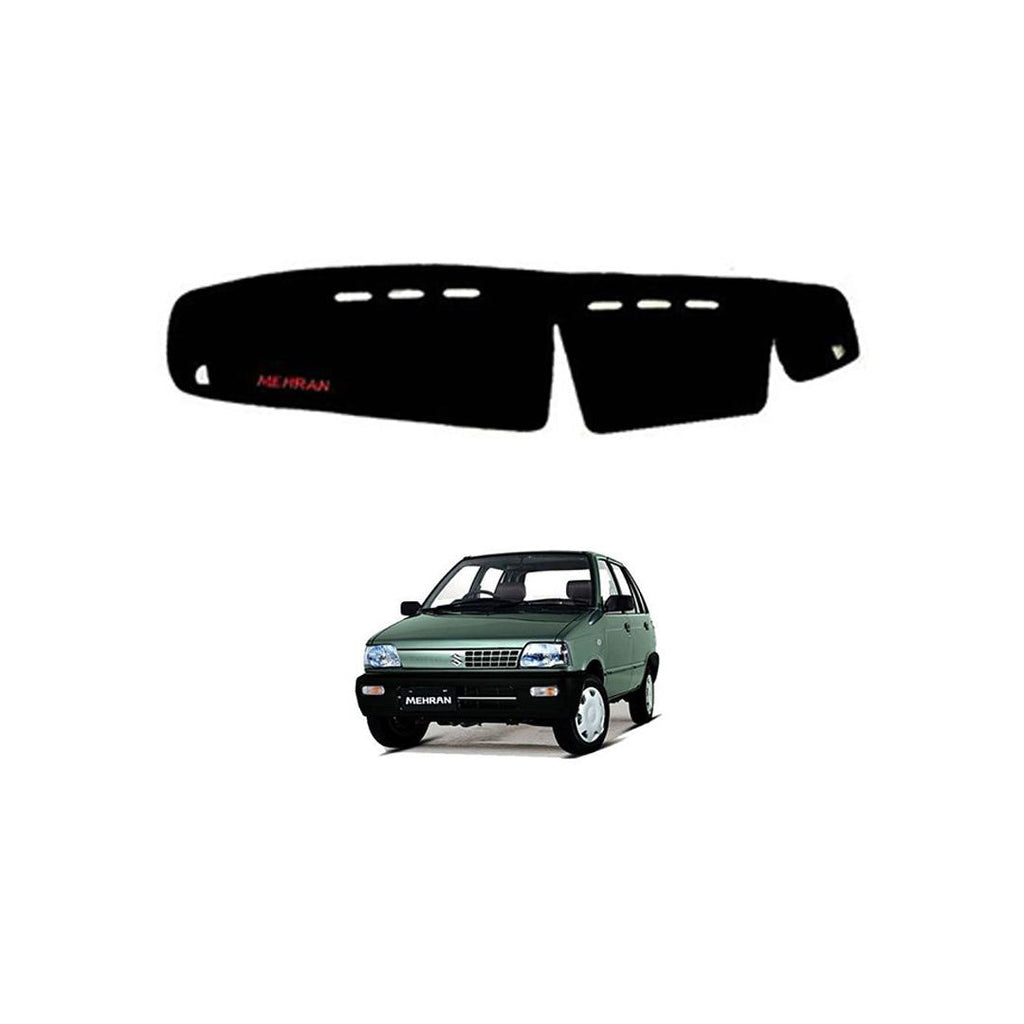 Dashboard Mat Carpet Type Suzuki Mehran Black Black Border Poly Bag Pack Standard Quality