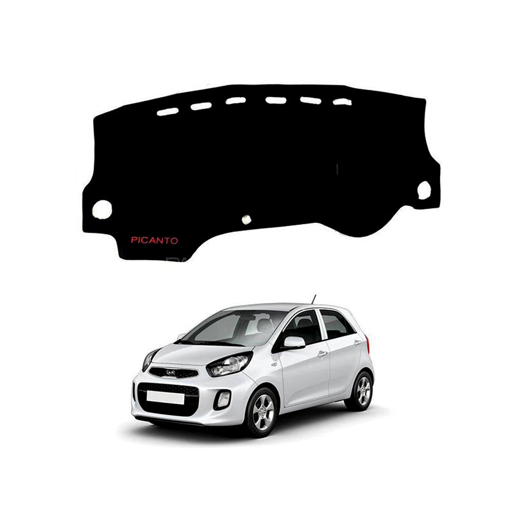 Dashboard Mat Carpet Type Kia Picanto 2020 Black Black Border Poly Bag Pack Standard Quality