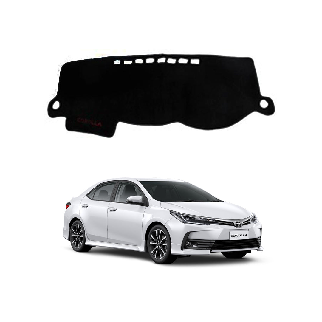Dashboard Mat Carpet Type Toyota Corolla 2006 Black Black Border Poly Bag Pack Standard Quality