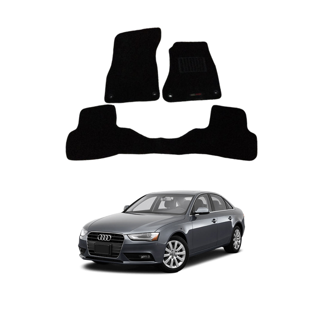 Car Floor Mat Prime Quality Carpet  Oem Fitting Audi A4 2021 03 Pcs / Set Black Poly Bag Pack