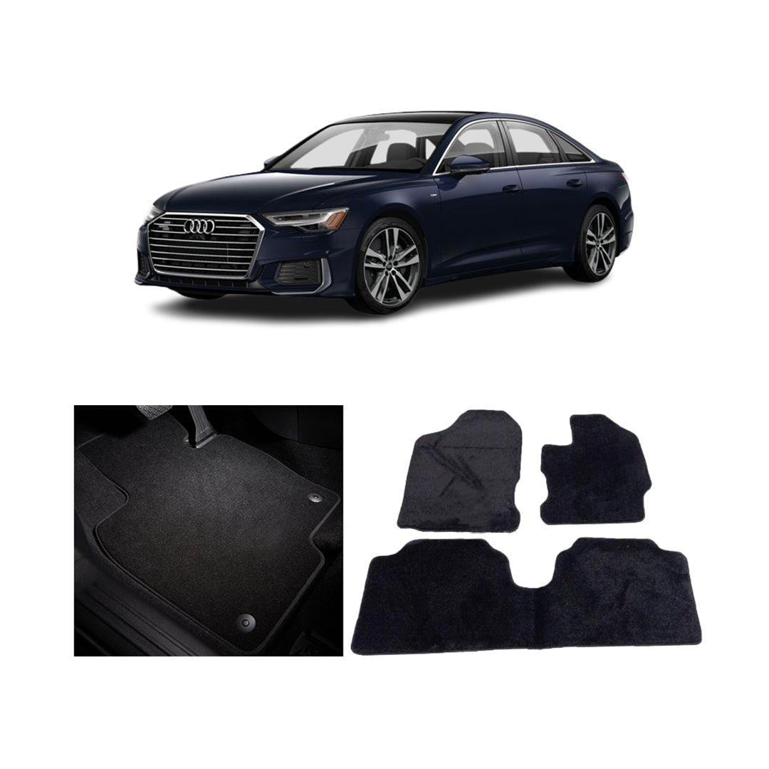 Car Floor Mat Prime Quality Carpet  Oem Fitting Audi A6 2021 03 Pcs / Set Black Poly Bag Pack