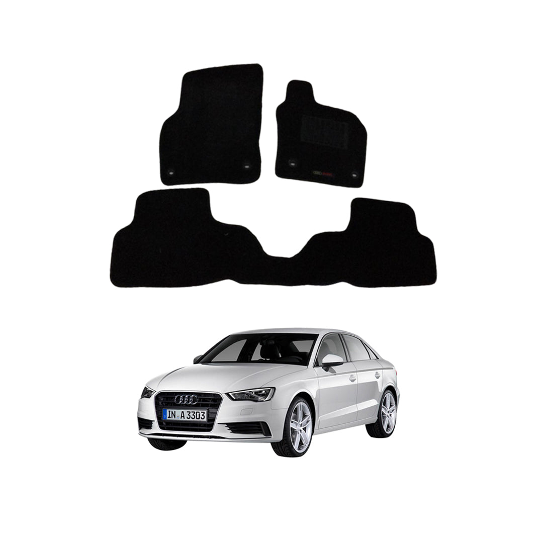 Car Floor Mat Prime Quality Carpet  Oem Fitting Audi A3 2021 03 Pcs / Set Black Poly Bag Pack