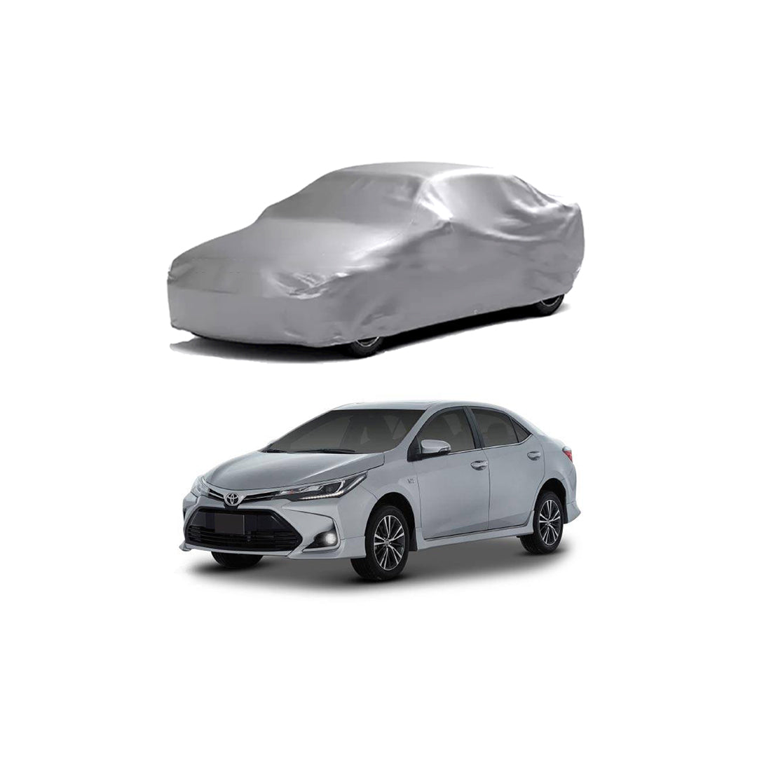 Car Anti-Scratch / Dust Proof / All Weather Proof Top Cover Microfiber Material Toyota Corolla 2021 X-Large Size Mix Colours Premium Quality Bag Pack (Pakistan)