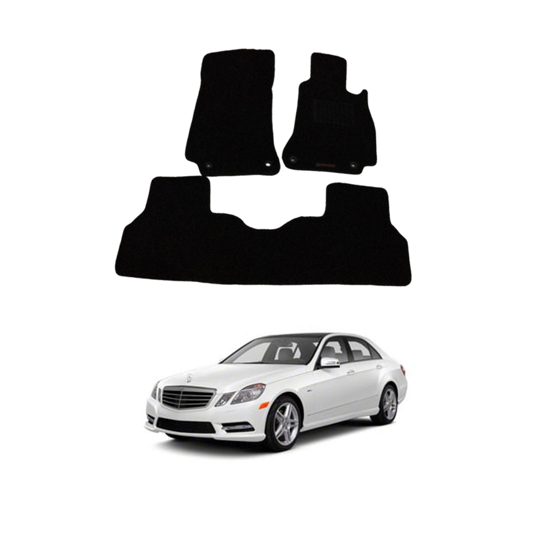 Car Floor Mat Prime Quality Carpet  Oem Fitting Mercedes  E-Class 2016 03 Pcs / Set Black Poly Bag Pack