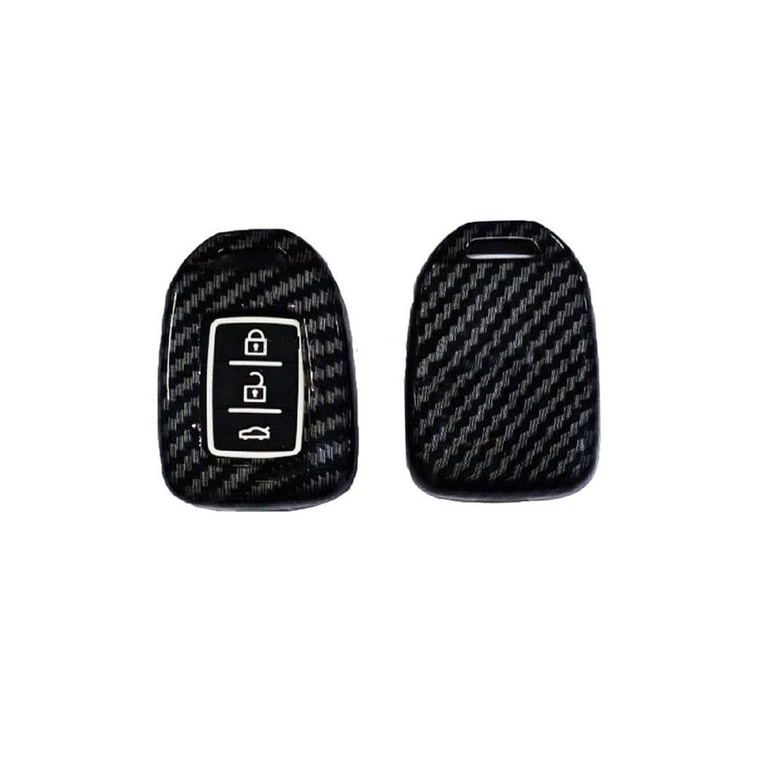 Car Remote Key Cover/Casing Plastic Casing W/Keychain Honda City 2021 No Logo Carbon Plastic Box Pack (China)