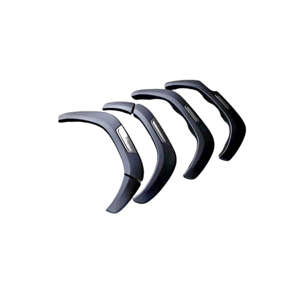 Over Fender / Fender Flare To Rocco 2021 Oem Design Toyota Revo 2016-2020 Abs Material Tape Type Fitting 06 Pcs/Set Matt Black Colour (China)