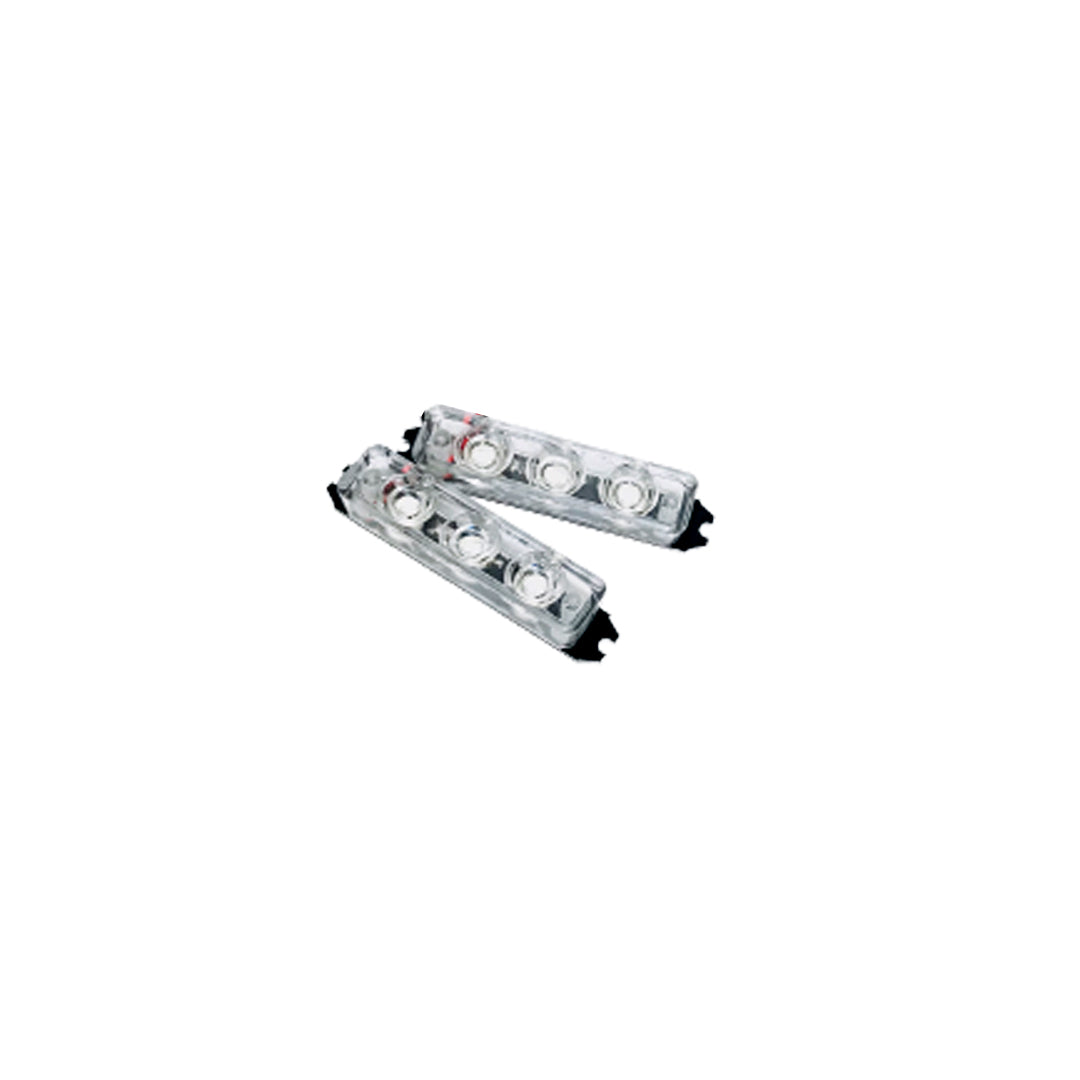 Car Exterior Led Grill Light Red/Blue 02 Pcs/Set Blister Pack 02 Pcs/Pack Fy-2122 (China)