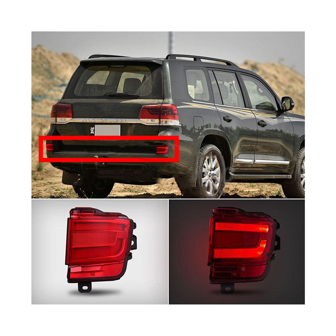 Car Rear Bumper Lamps Toyota Landcruiser Fj-200 2016-2020 Oem Fitting Lava Design Red Led 02 Pcs/Set Box Pack (China)