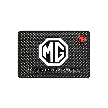 Car Dashboard Non-Slip Mat Silicone Material  Mg Logo Rectangle Design Small Size Black/White (China)