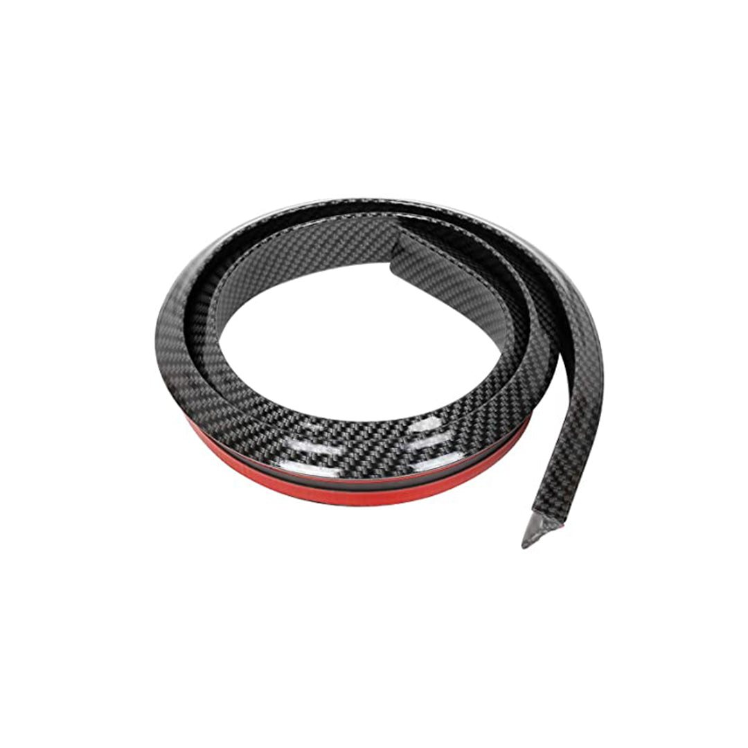 Car Spoiler Trunk Lip Type Neon Style Rubber Material Tape Type Fitting With Led Carbon Colour (China)