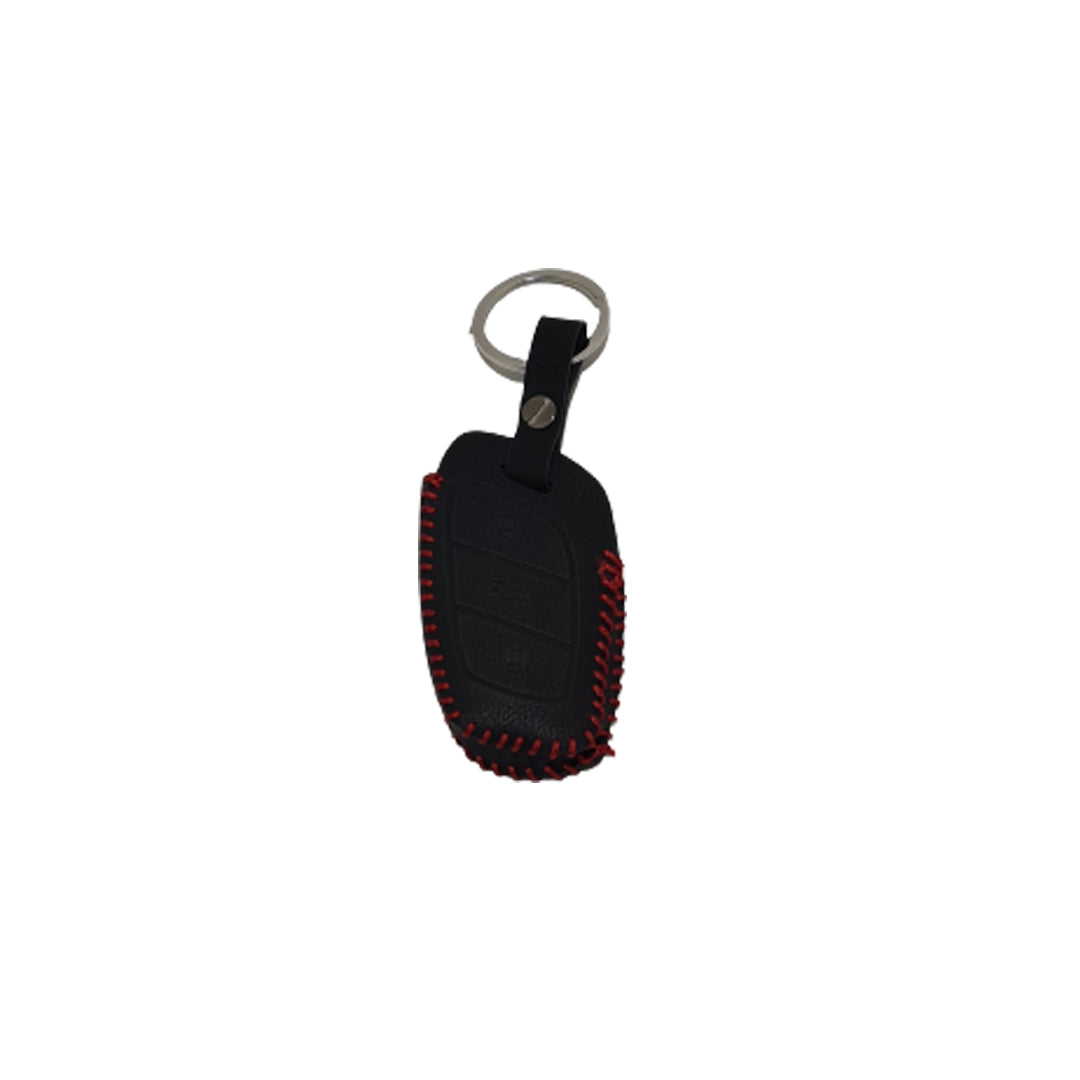 Car Remote Key Cover/Casing Pvc Leather With Metal Hook Type Mg Hs 2021 Mg Logo Black Poly Bag Pack  (China)