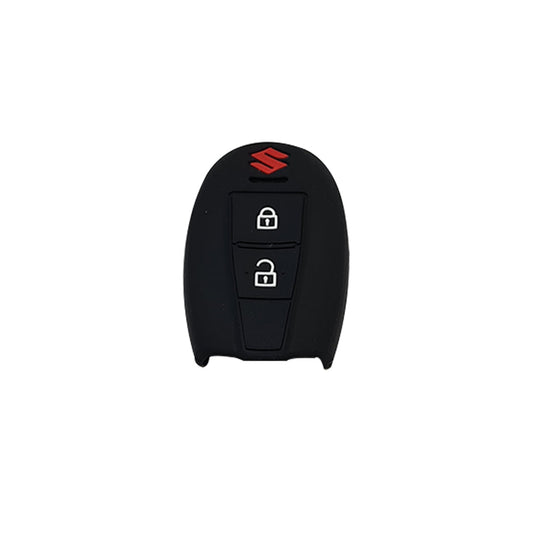 Car Remote Key Cover/Casing Silicone Black Type Suzuki Vitara 2021 Suzuki Logo Black Poly Bag Pack  (China)