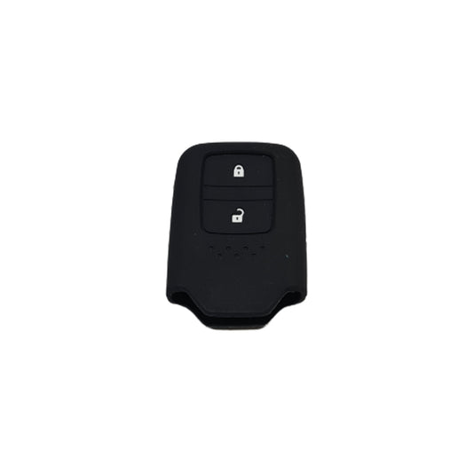 Car Remote Key Cover/Casing Silicone Black Type Honda Vezel 2015 Honda Logo Black Poly Bag Pack  (China)