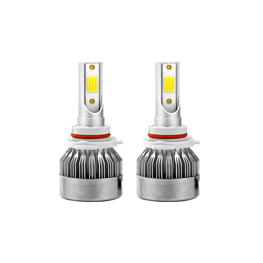 Car Led Head Light Bulbs  Cob 9005 Ultra White Colour Box Pack (China) Golden Box Fy-756 55W