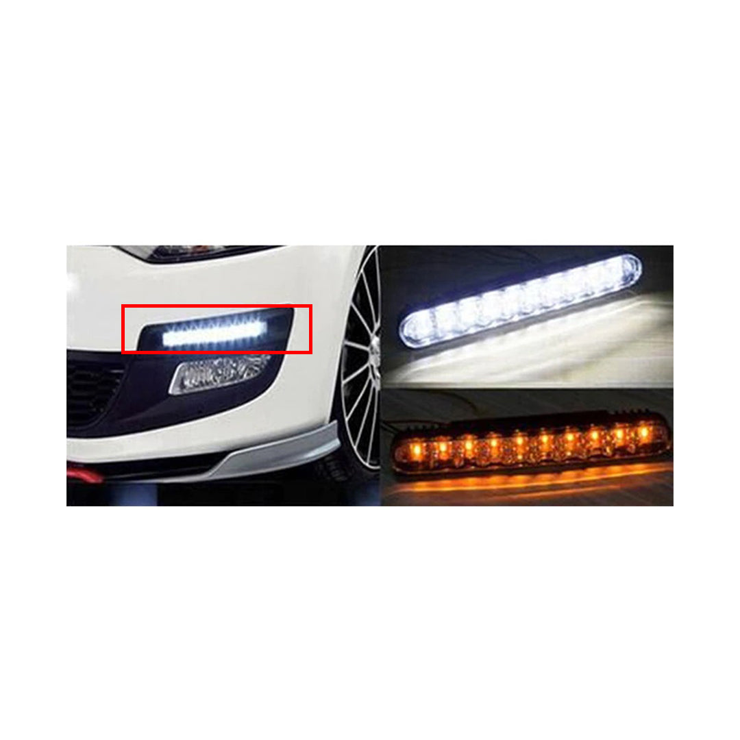 Car Drl Covers Universal Fitting White Drl Orange Indicator (Running) 02 Pcs/Set Colour Box Pack Pentair Pt300 (China)