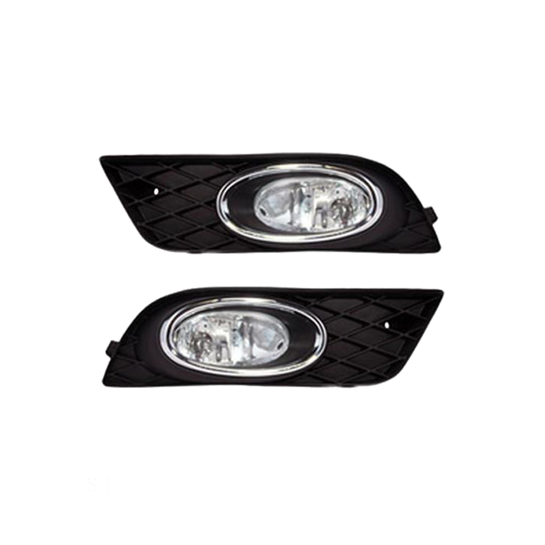 Car Fog Lamp Dlaa Oem Fitting Halogen Honda City 2021 Plastic Housing Glass Lens Clear Lens Black/Chrome Hd847E (China)