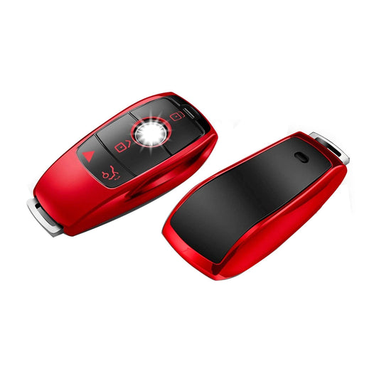 Car Remote Key Cover/Casing Tpu Silicone Type Mercedes  C Class 2015 No Logo Red Poly Bag Pack  (China)