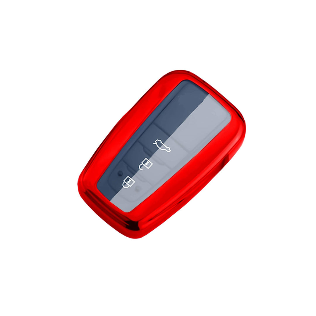 Car Remote Key Cover/Casing Tpu Silicone Type Toyota Corolla 2021 No Logo Red Poly Bag Pack (China)