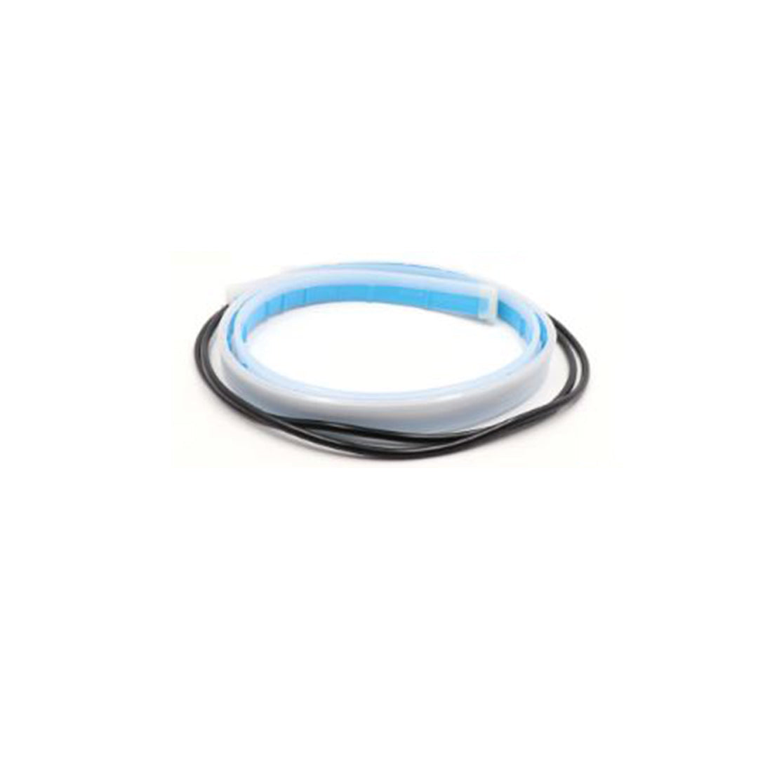 Car Interior Led Dashboard Light (Police Style) Cob Type Strip Type 48" Size 01 Pc/Set Silicone Housing Poly Bag Pack Red/Blue (China)