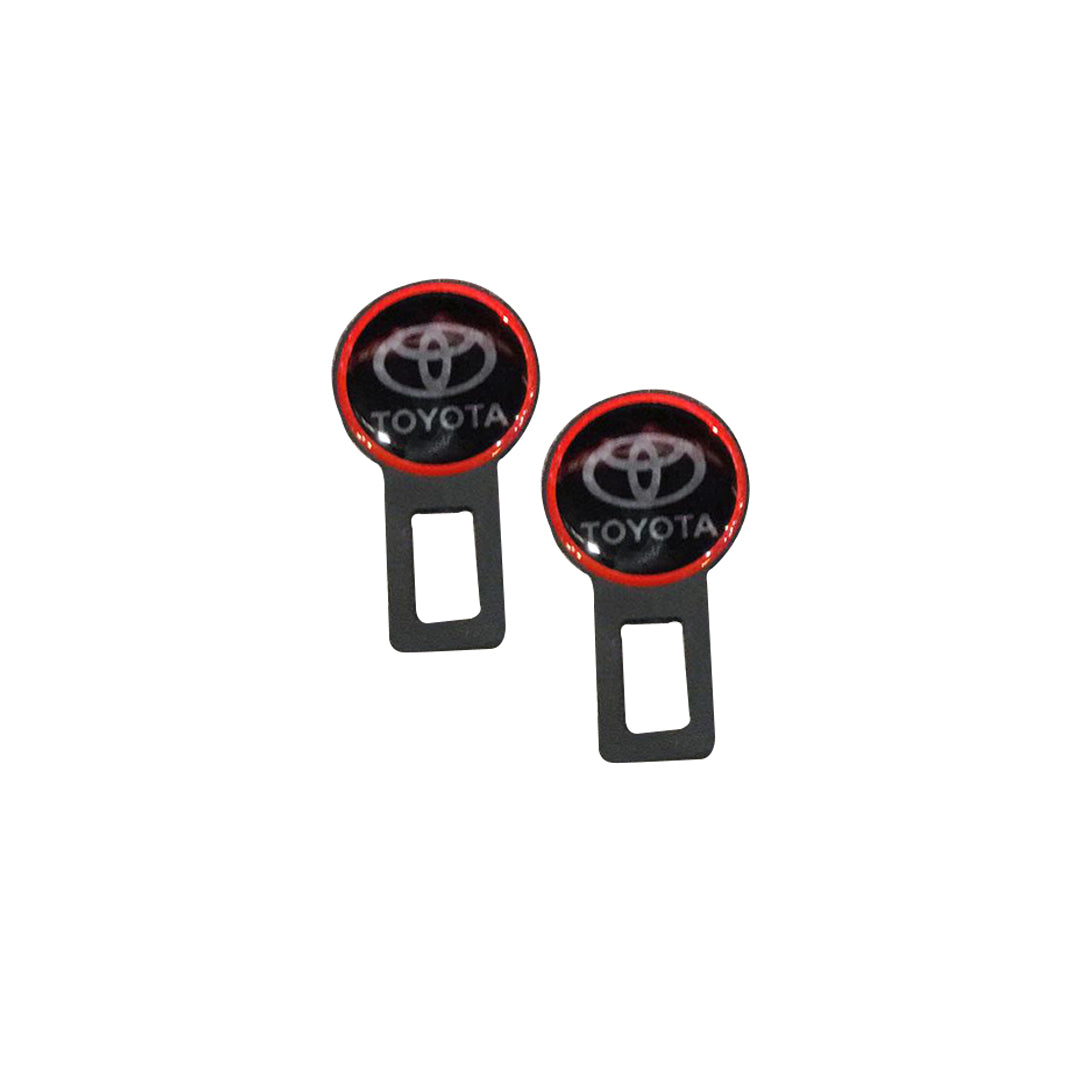 Seat Belt Hook Metal Material Toyota Logo 02 Pcs/Pack  Poly Bag Pack  (China)