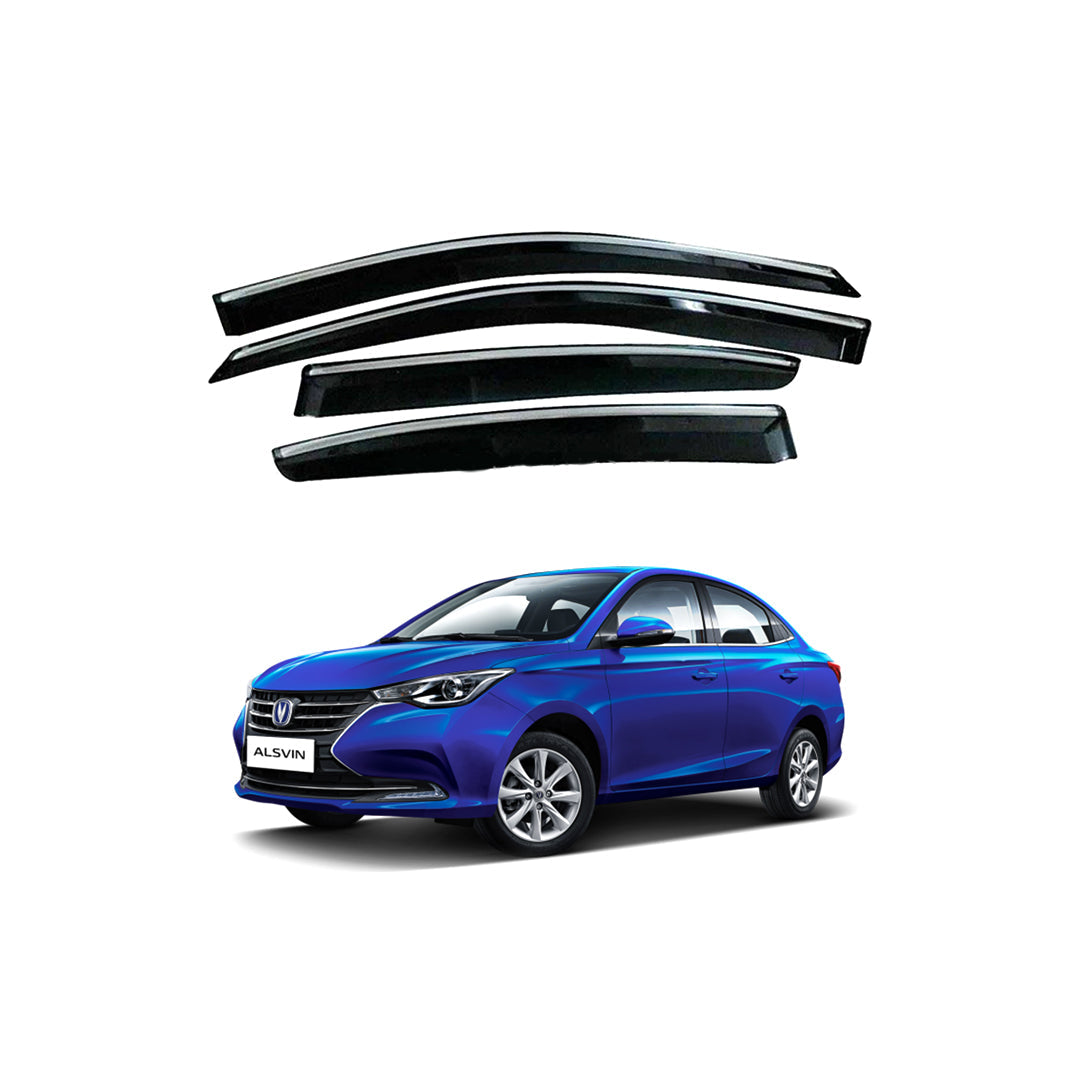 Air Press Bfk Injection Type Mugen Design With Chrome Border Clip Fitting Changan Alsvin 2021 Colour Box Pack 04 Pcs/Pack Black (China)