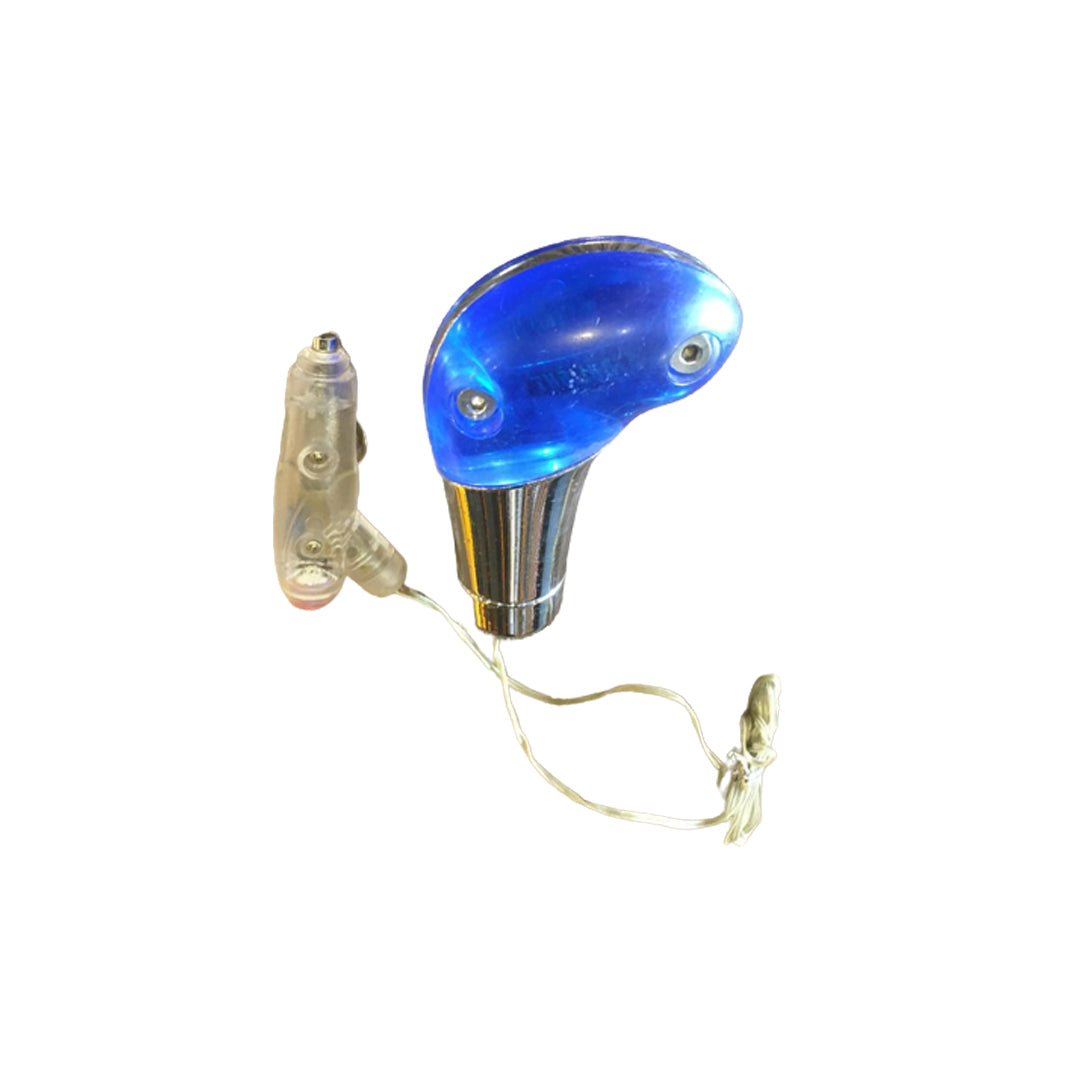 Car Gear Stick Shift Knob Manual Gear Universal Fitting Sports Design Plastic/Metal Material Chrome/Blue 01 Pc/Set Blister Pack (China)