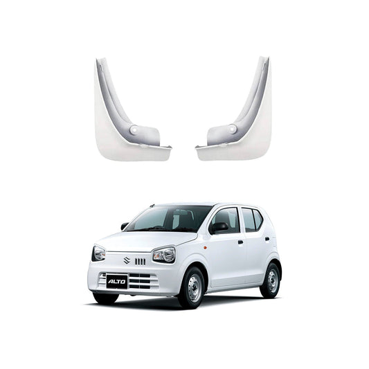 Car Mudflaps Suzuki Alto 2020 White 02 Pcs/Set Colour Box Pack (Pakistan)