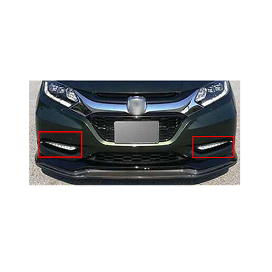 Car Drl Covers Oem Fitting Honda Vezel 2015  White Drl Orange Indicator (Flashing) Gloss Black Cap 02 Pcs/Set Box Pack (China)