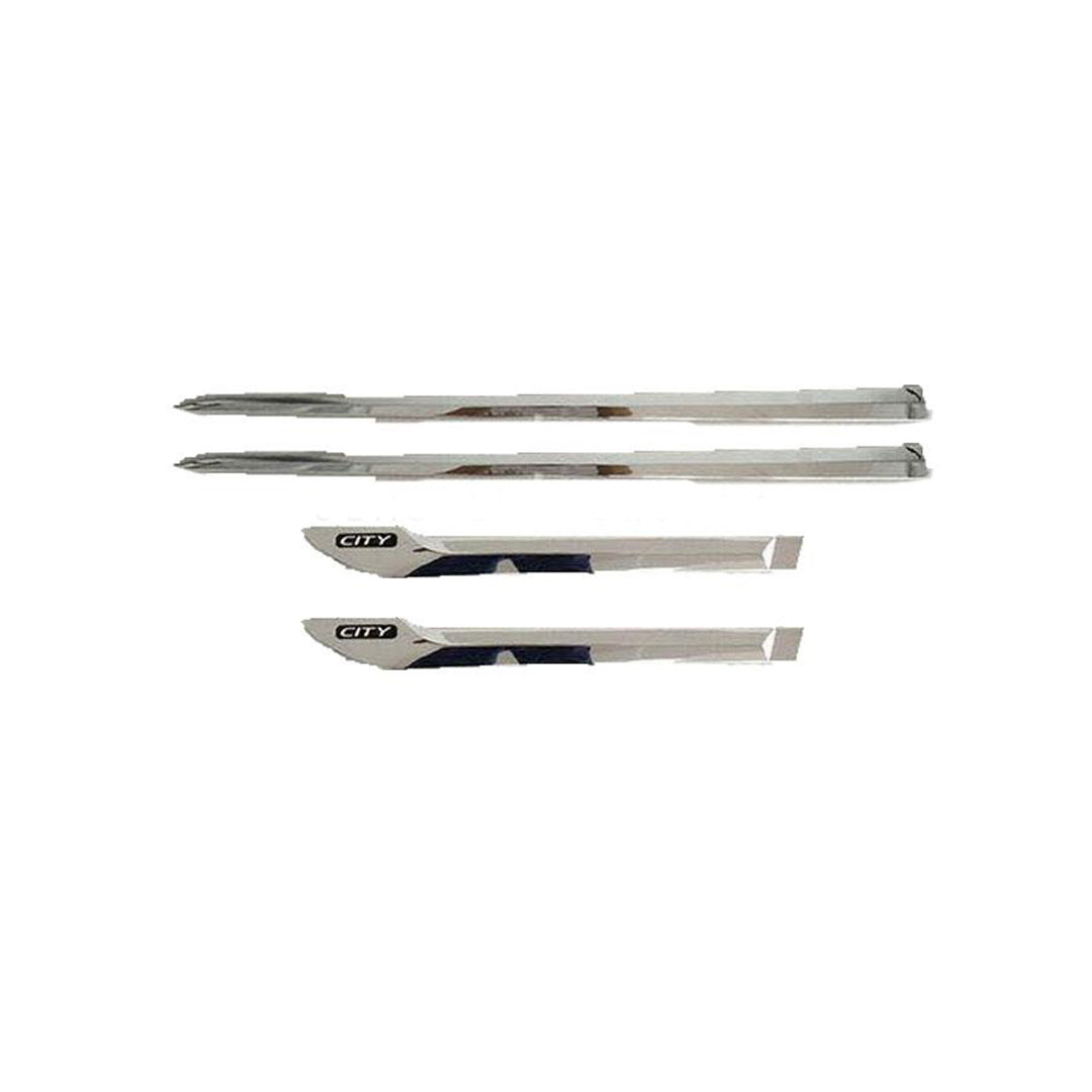 Chrome Door Molding  Steel Tape Type Fitting Honda City 2021 Full Chrome 04 Pcs/Set (China)