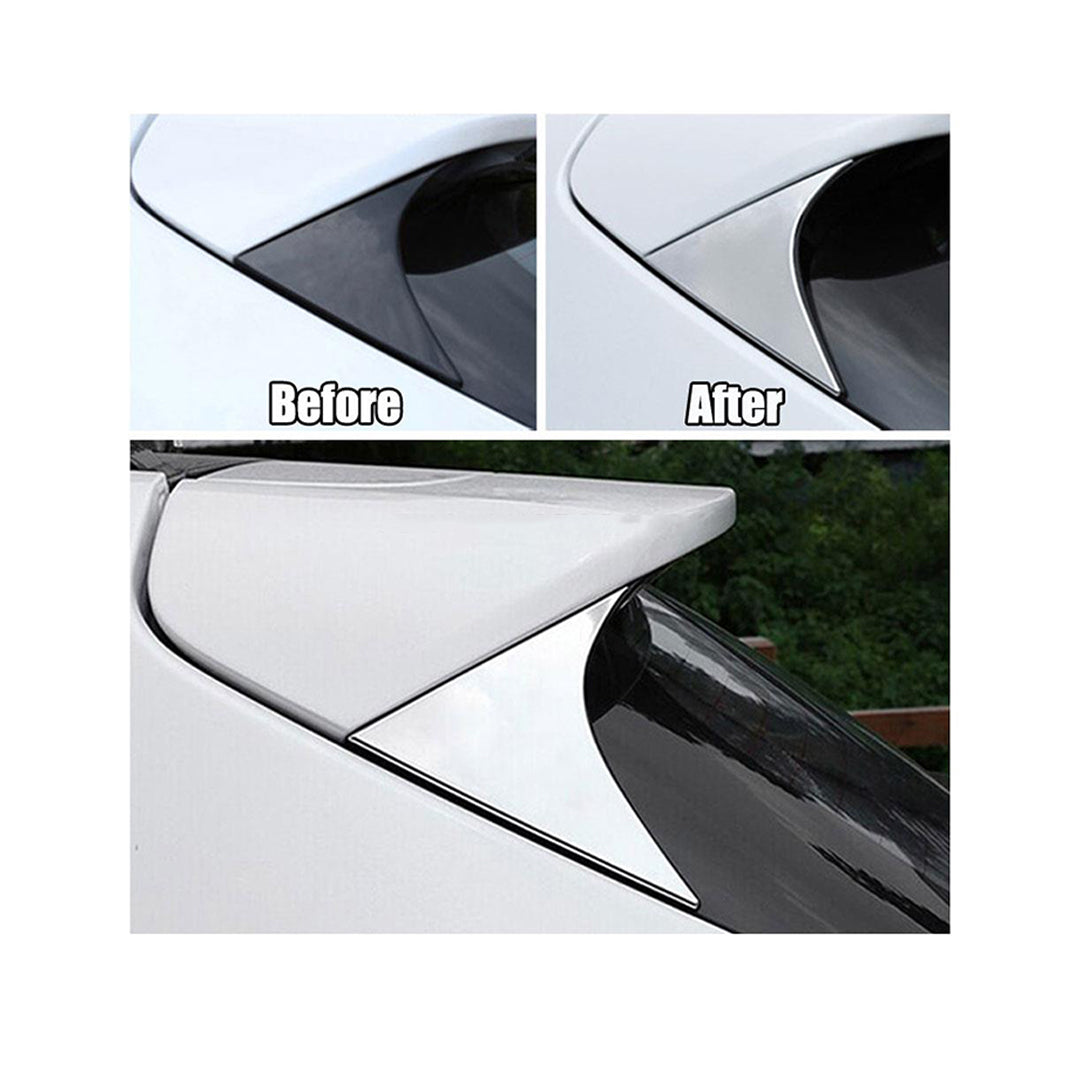 Chrome Rear Spoiler Edge Trim Plastic Tape Type Fitting Kia Sportage 2020 Chrome 02 Pcs/Set (China)