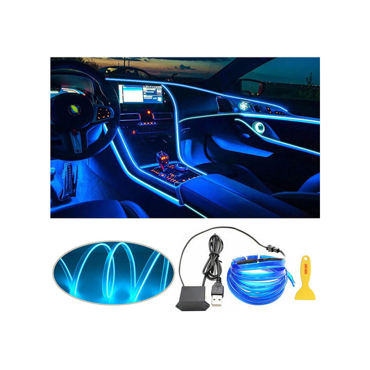 Car Interior Led El Wire Smd Type Strip Type    01 Pc/Set Silicone Housing Poly Bag Pack  Rgb (China)