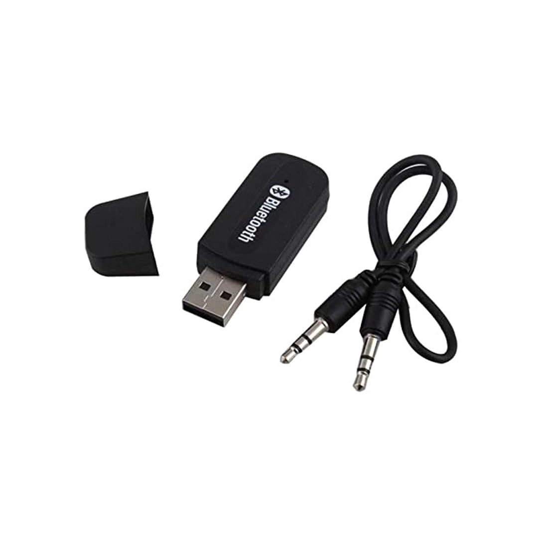 Car Aux Bluetooth Wireless Mp3 Transmitter Plastic Housing Black Housing W/Usb Port 02 Pcs/Set Blister Pack (China)