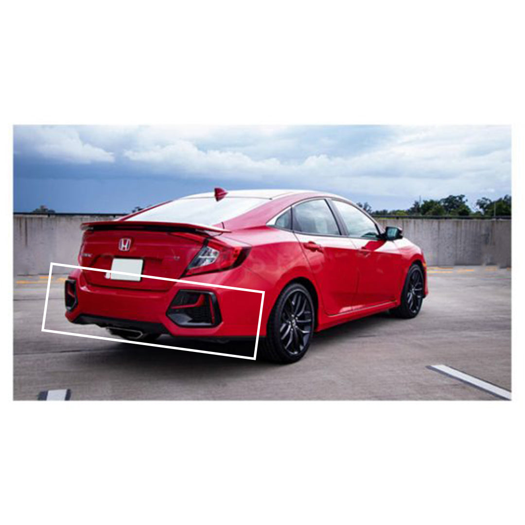 Body Kit Large Front + Back Sides Honda Civic 2016-2021 Si Version 2 Plastic Material Without Light 02 Pcs/Set Not Painted (China)