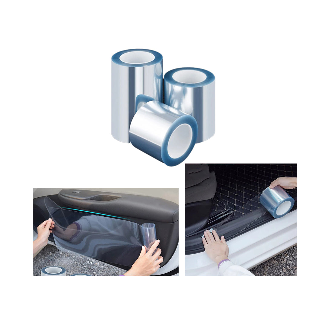 Car Anti-Scratch / Protective Self Adhesive Film   Clear 08 Cm Per Roll  Bulk Pack