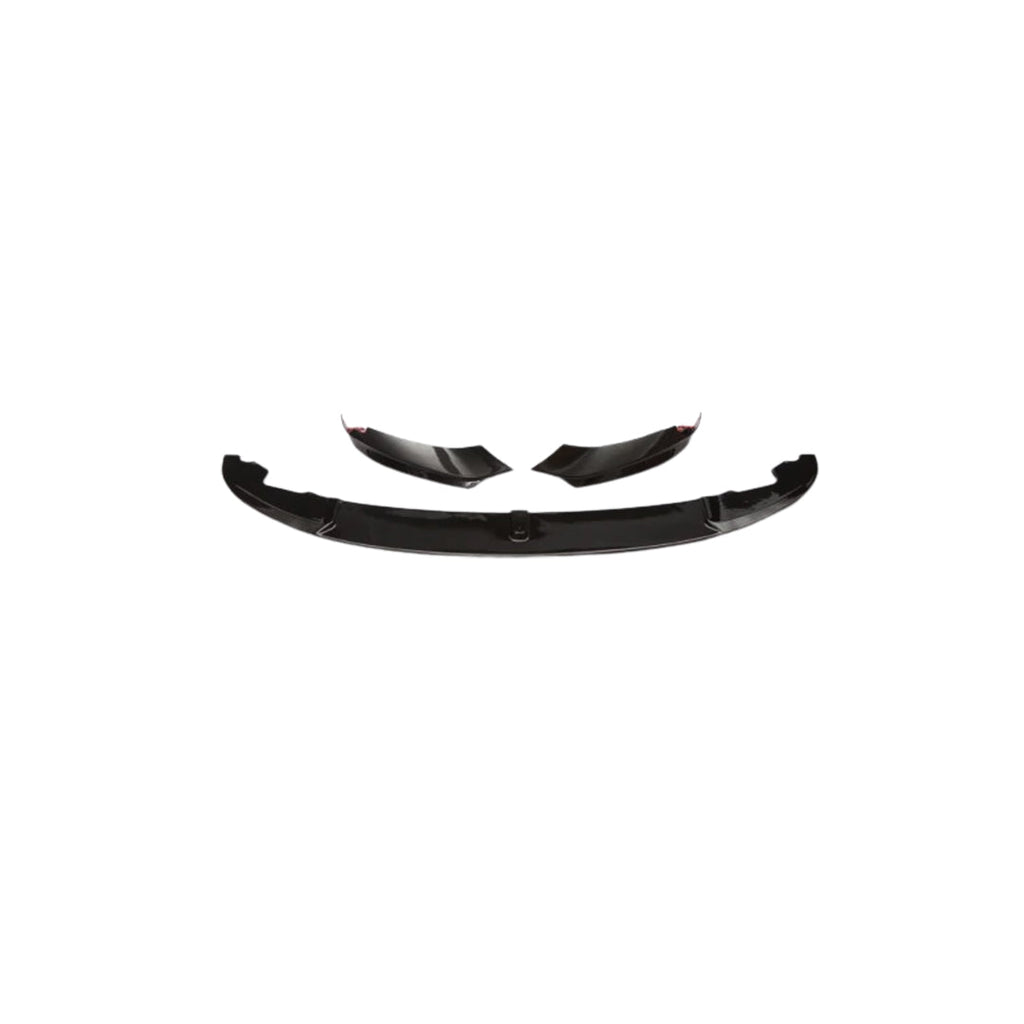 Front Bumper Lip/Extensions Universal Fitting Kinard Design Plastic Material 03 Pcs / Set Gloss Black Bulk Pack (China)