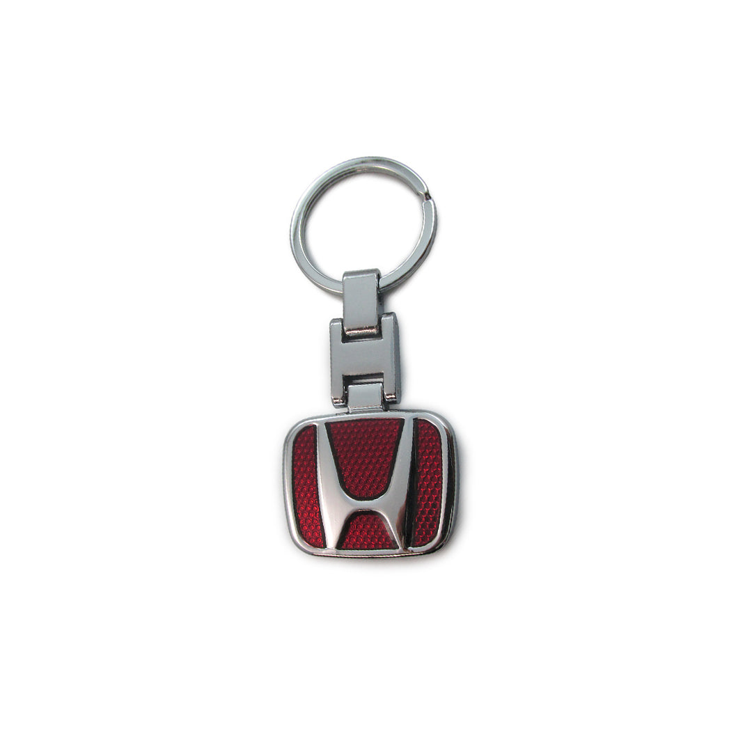 Car Key Chain Metal / Steering Wheel Type Honda Logo  Full Chrome Poly Bag Pack  (China)