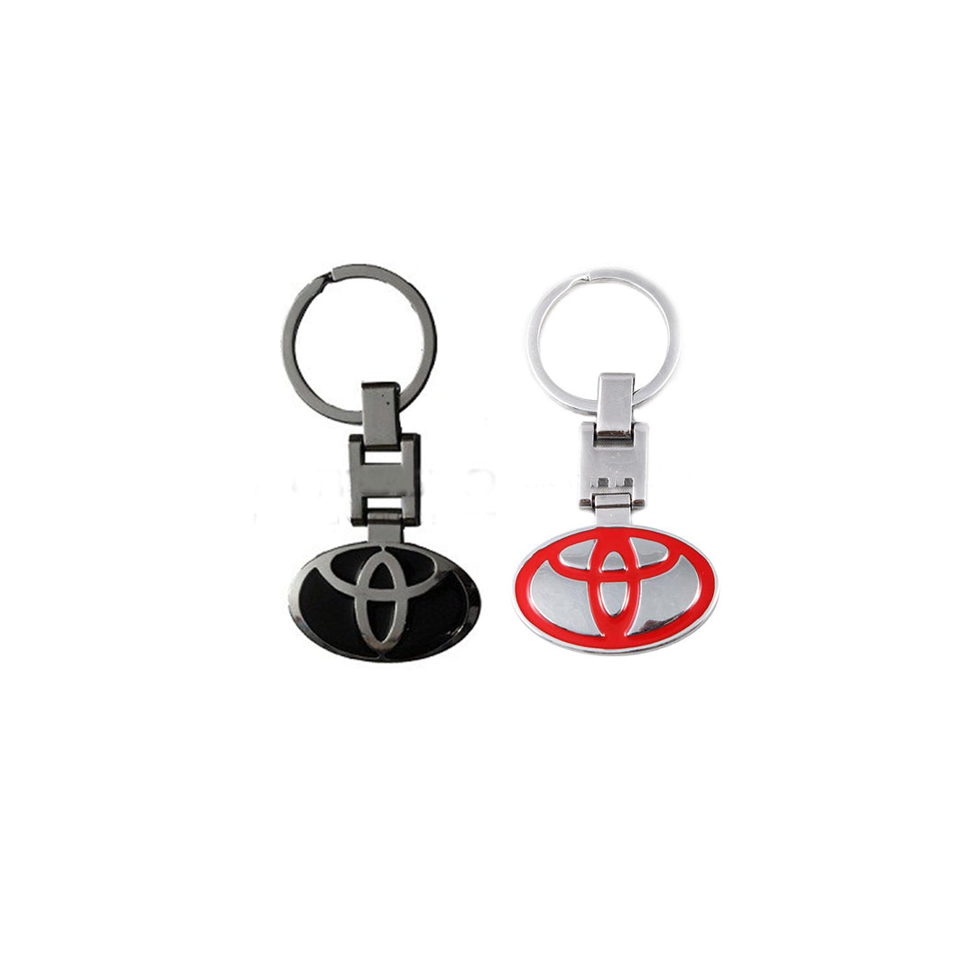 Car Key Chain Metal / Steering Wheel Type Toyota Logo Full Chrome Poly Bag Pack (China)