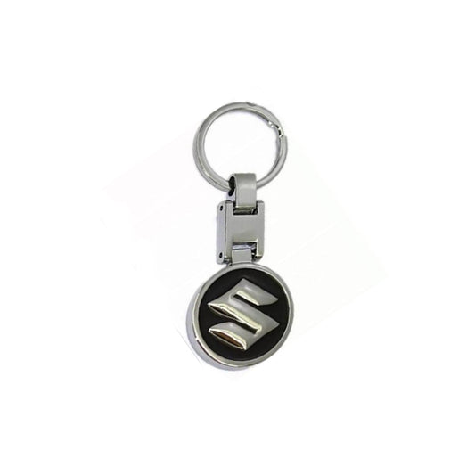 Car Key Chain Metal / Steering Wheel Type Suzuki Logo  Full Chrome Poly Bag Pack  (China)