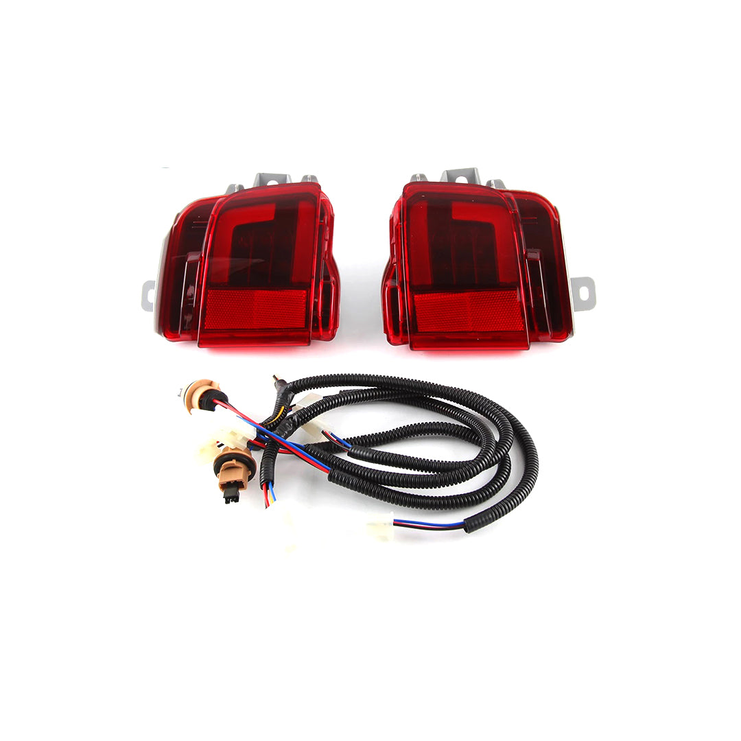 Car Rear Bumper Lamps Toyota Landcruiser Fj-200 2016 Oem Fitting Oem Design Red Led 02 Pcs/Set Box Pack (China)